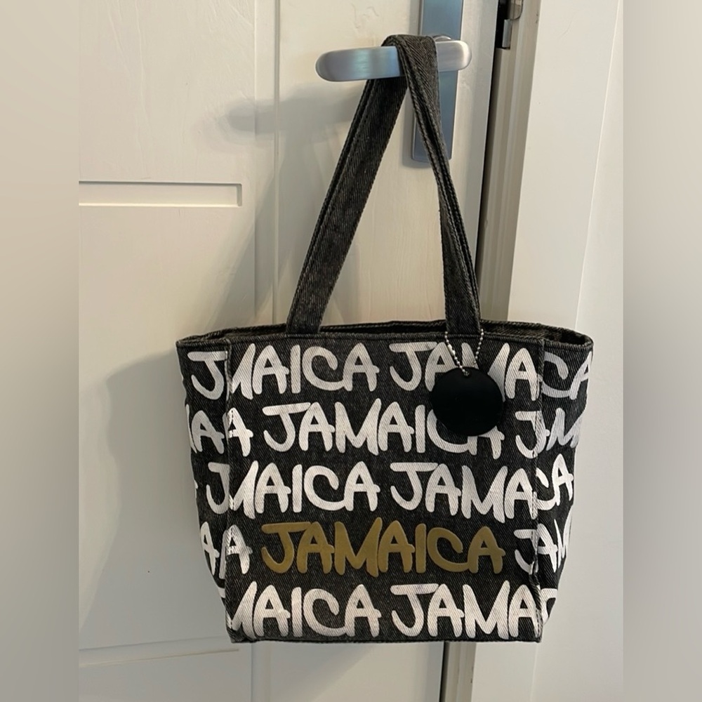 Vacation souvenir bag from my Jamaica trip .